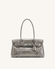 Yara Shoulder Bag - Grey Croc