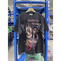 VTG T Shirts Men Creative Pure Cotton High-Street Fashion