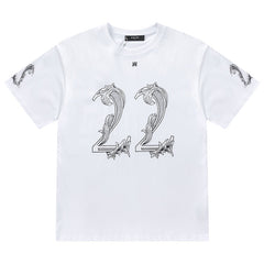 Amiri Fashion Printed Crewneck T-Shirt