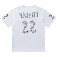 Amiri Fashion Printed Crewneck T-Shirt