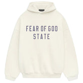 ESSENTIALS FOG STATE LOGO HOODIE WHITE FW24