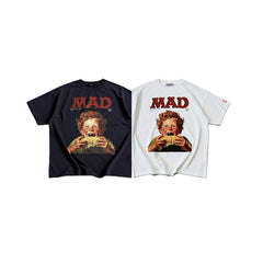 VTG T Shirts Men Creative Pure Cotton High-Street Fashion