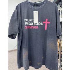 VTG T Shirts Men Creative Pure Cotton High-Street Fashion