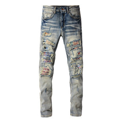 Men Trendy Jeans High-street trendy apparel