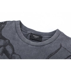 VTG T Shirts Men Creative Pure Cotton High-Street Fashion