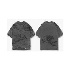 VTG T Shirts Men Creative Pure Cotton High-Street Fashion