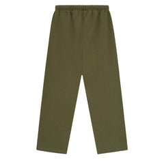 ESSENTIALS PRINTED LOGO RELAXED SWEATPANT MILITARY