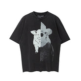 VTG T Shirts Men Creative Pure Cotton High-Street Fashion