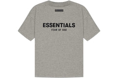 ESSENTIALS FOG T-SHIRT DARK HEATHER OATMEAL SS22