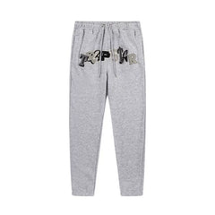Trapstar Style Autumn/Winter Camo Patchwork Sweatpants - Heather Grey