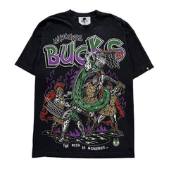Warren Lotas Milwaukee Bucks Snake Battle T-Shirt - Black