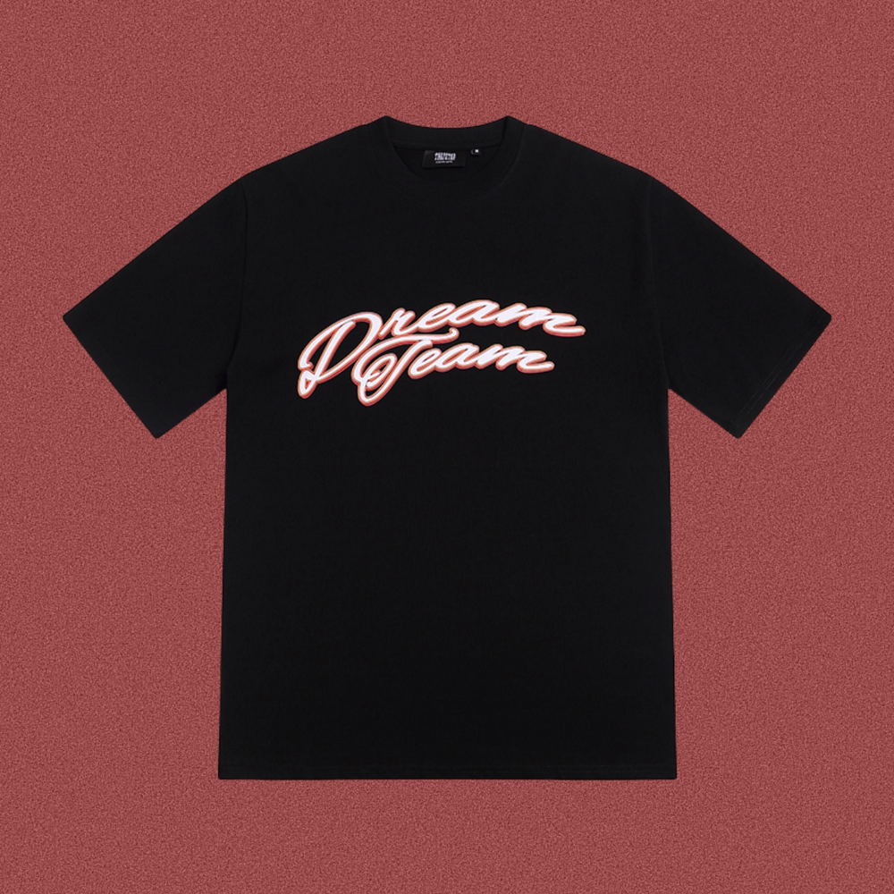 Trapstar "Dream Team" Script Logo Tee - Black/Pink