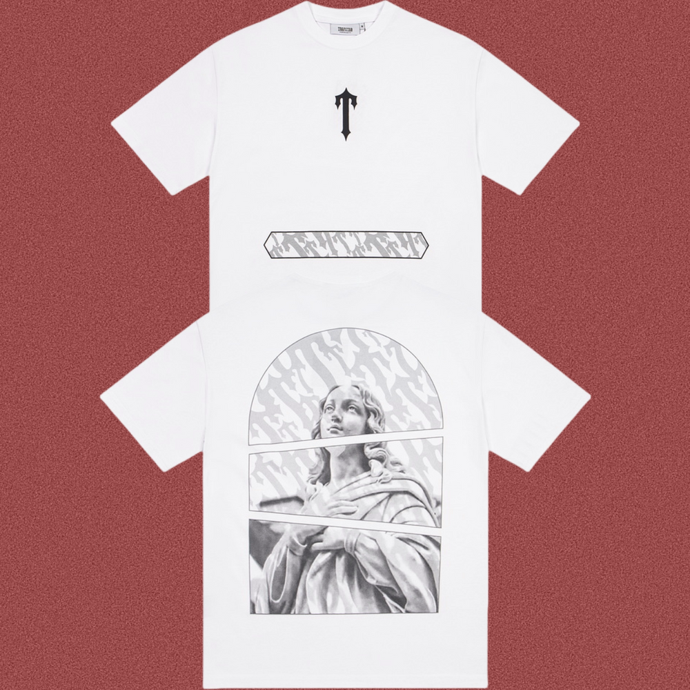 Trapstar Split Classical Statue Graphic Tee - White