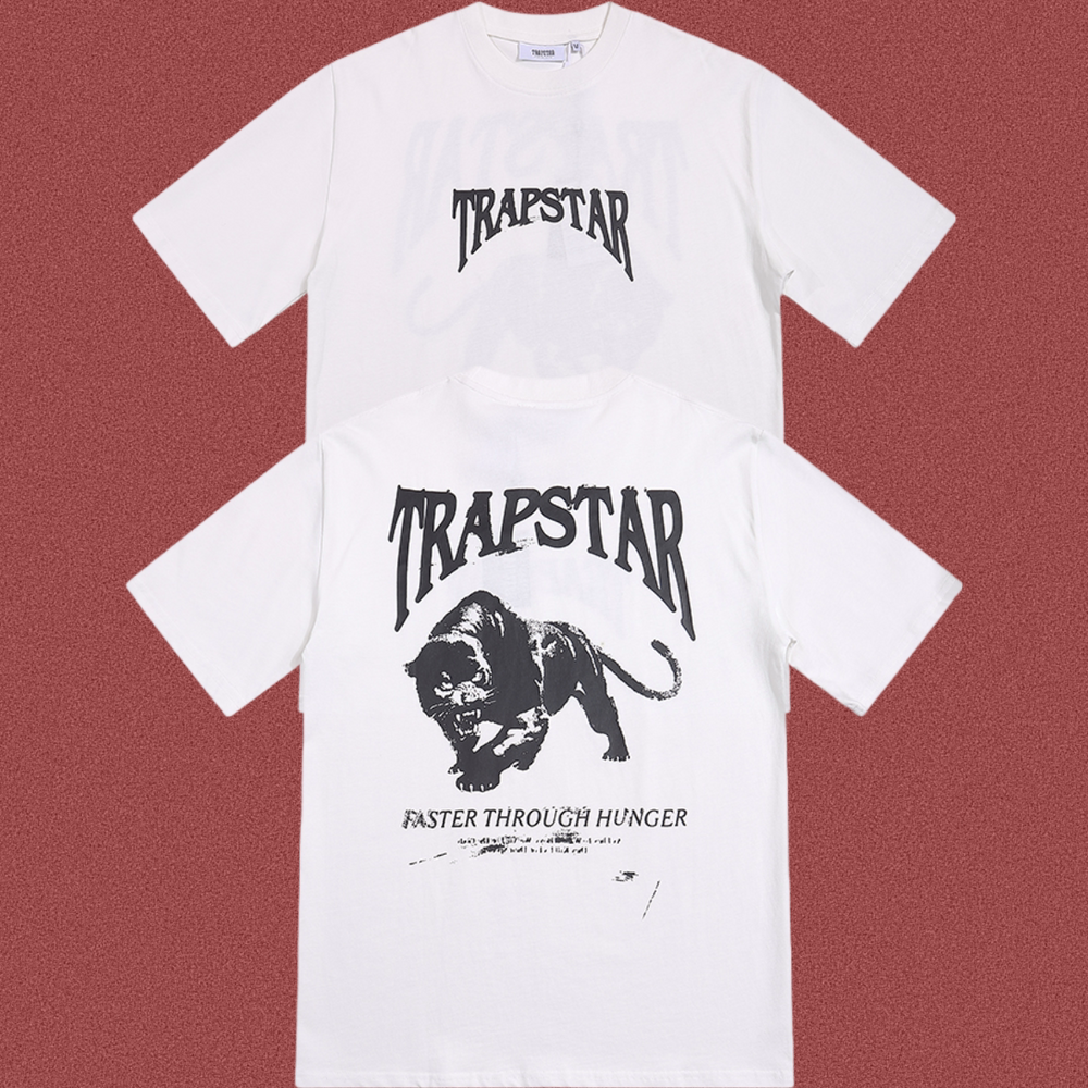 Trapstar Back Panther Graphic Tee - White