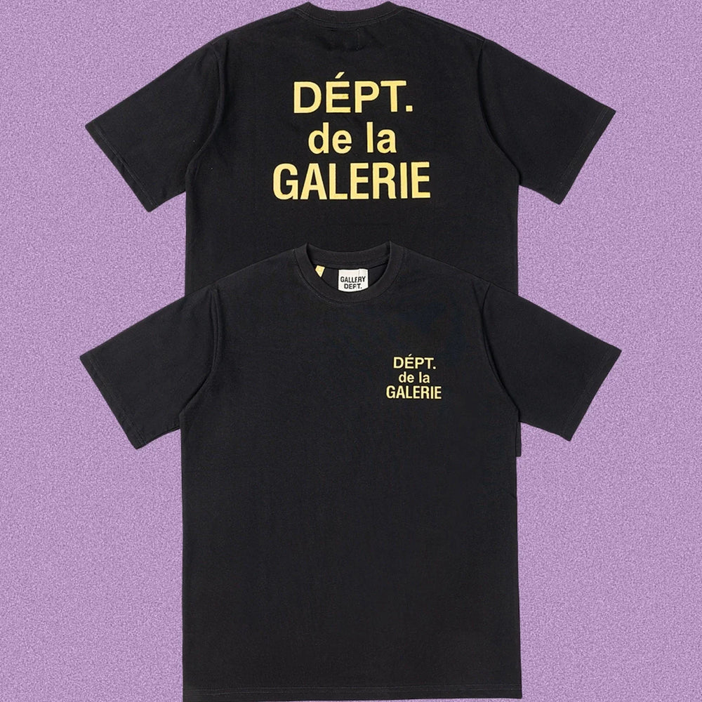 Gallery Dept. DÉPT. de la GALERIE Short Sleeve T-Shirt - Black/Yellow