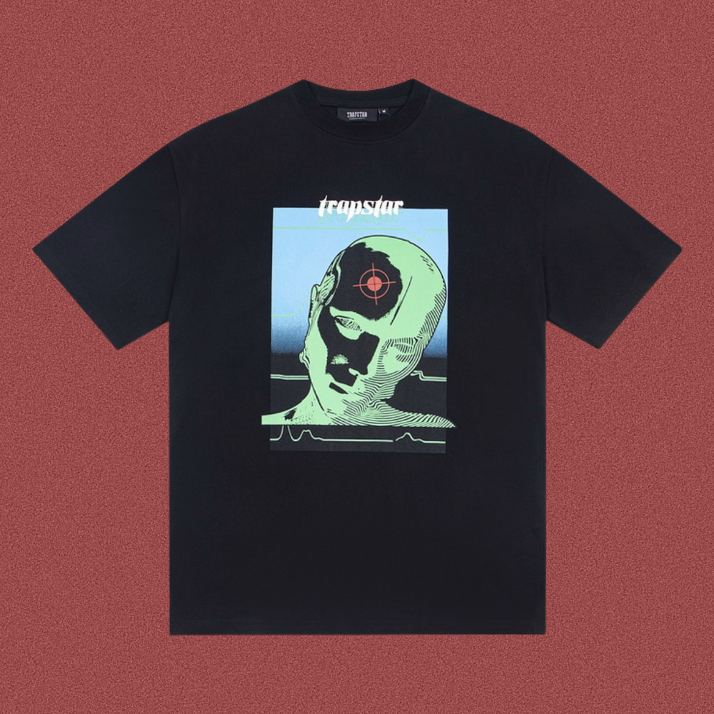 Trapstar Cyberpunk Target Head Graphic Tee - Black