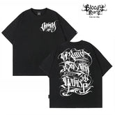 Original Trendy Brand Dark American China-Chic Huati Tattoo Master Small Crew Neck Personalized Rock and Roll Print Hip Hop T-shirt