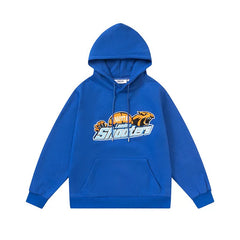 Trapstar Style Autumn/Winter Shooters Graphic Hoodie - Royal Blue