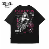 Original Trendy Brand American Street Flower Font Short Sleeve Men's and Women's Loose Cotton Heavy Weight Niche Hip Hop T-shirt
