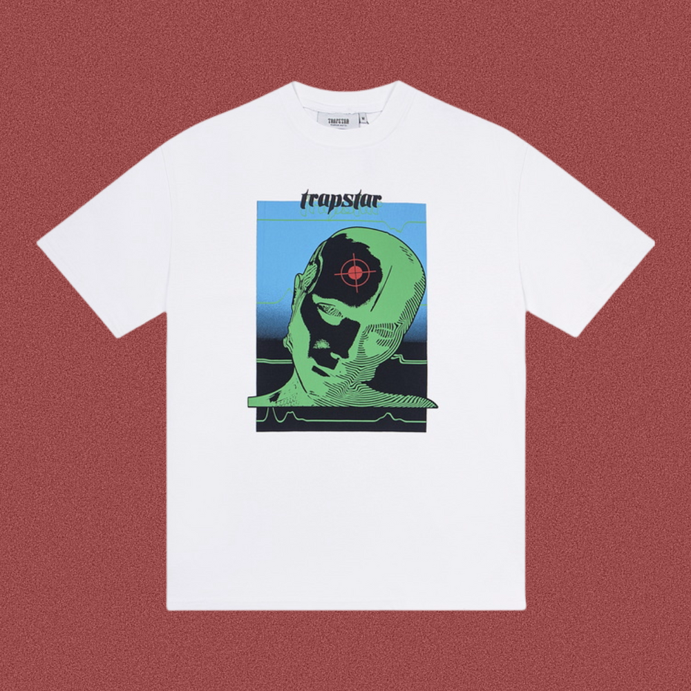 Trapstar Cyberpunk Target Head Graphic Tee - White