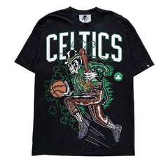 Warren Lotas Boston Celtics Leprechaun Skull T-Shirt - Black