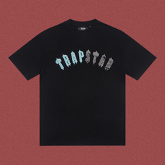 Trapstar Cyan Gradient Arch Logo Tee - Black