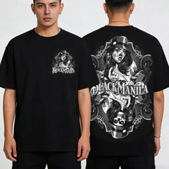 Original Trendy Brand American Street Hip Hop Chicano Girl Stand Short Sleeve T-shirt for Men and Women, Loose Cotton, Heavy Weight, niche