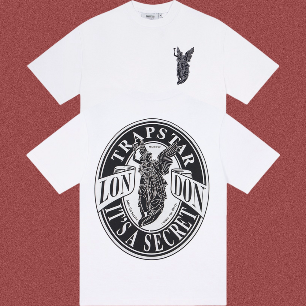 Trapstar Archangel Circular Seal Graphic Tee - White