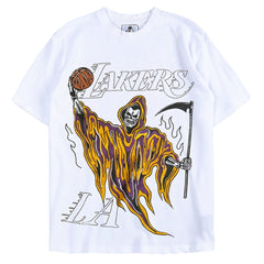 Warren Lotas Los Angeles Lakers Reaper T-Shirt - White
