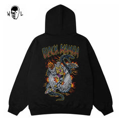 Warren Lotas Black Mamba Snake Hoodie - Black