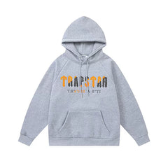 Trapstar Style Autumn/Winter Yellow-Grey Gradient Hoodie - Heather Grey