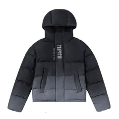 Trapstar Ombre Fade Puffer Jacket - Black/Grey