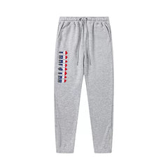 Trapstar Style Autumn/Winter Side-Leg Gradient Logo Sweatpants - Heather Grey