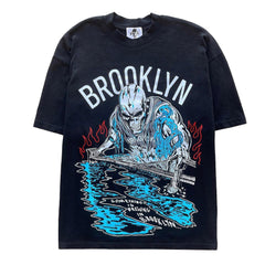 Warren Lotas Brooklyn Bridge Skeleton T-Shirt - Black