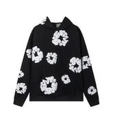 Denim Tears Cotton Wreath Hoodie - Black