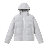 Trapstar Embossed Arch Logo Puffer Jacket - Light Grey