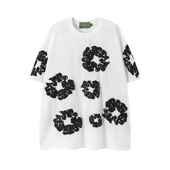 Denim Tears Cotton Wreath T-Shirt - White/Black