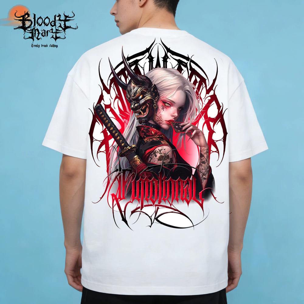 Original fashion brand American small crowd heavy hip-hop fancy characters China-Chic Prajna geisha tattoo artist brand men's and women's T-shirts