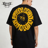 Original American style streetwear retro floral characters Chicano West Coast pure cotton heavyweight niche hip-hop tattoo artist