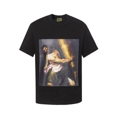 Denim Tears Art Graphic T-Shirt - Black/Religious Oil Painting