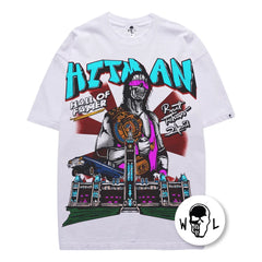 Warren Lotas Bret Hart "Hitman" T-Shirt - White