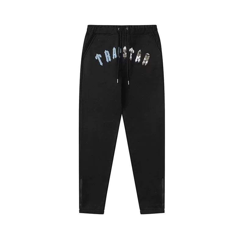 Trapstar Style Autumn/Winter Multi-Color Gradient Hip-Print Sweatpants - Black