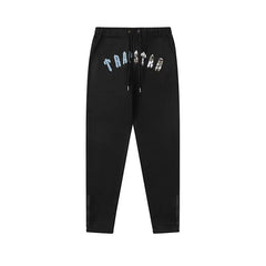 Trapstar Style Autumn/Winter Multi-Color Gradient Hip-Print Sweatpants - Black