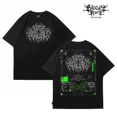 Original trendy brand design, American Gothic dark floral font, hip-hop, West Coast T-shirt, tattoo artist, heavyweight pure cotton