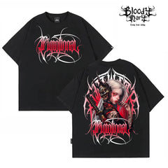Original fashion brand American small crowd heavy hip-hop fancy characters China-Chic Prajna geisha tattoo artist brand men's and women's T-shirts