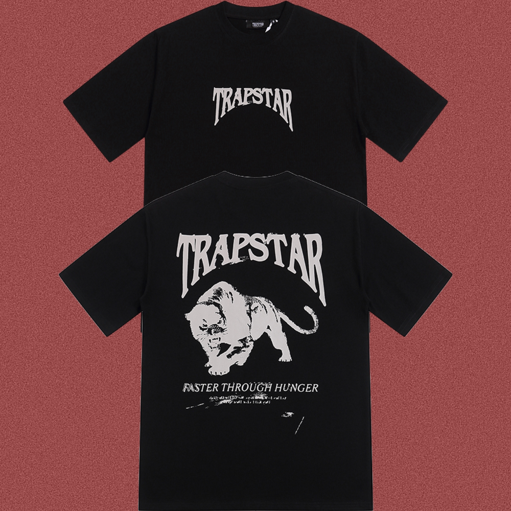 Trapstar Back Panther Graphic Tee - Black