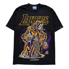 Warren Lotas Los Angeles Lakers Lava Reaper T-Shirt - Black