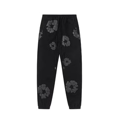 Denim Tears Cotton Wreath Sweatpants - Black/Dark Grey
