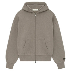 ESSENTIALS FOG CLASSIC FIT ZIP UP HOODIE HOMESTEAD HEATHER SS25