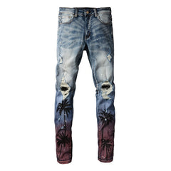 Men Trendy Jeans High-street trendy apparel